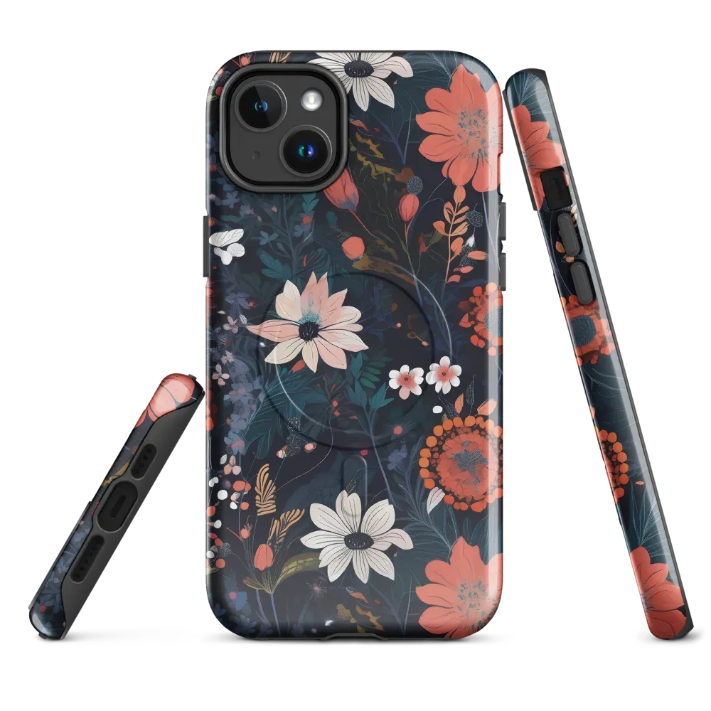 Coral Nocturne on MagSafe Tough Case for iPhone® — Front