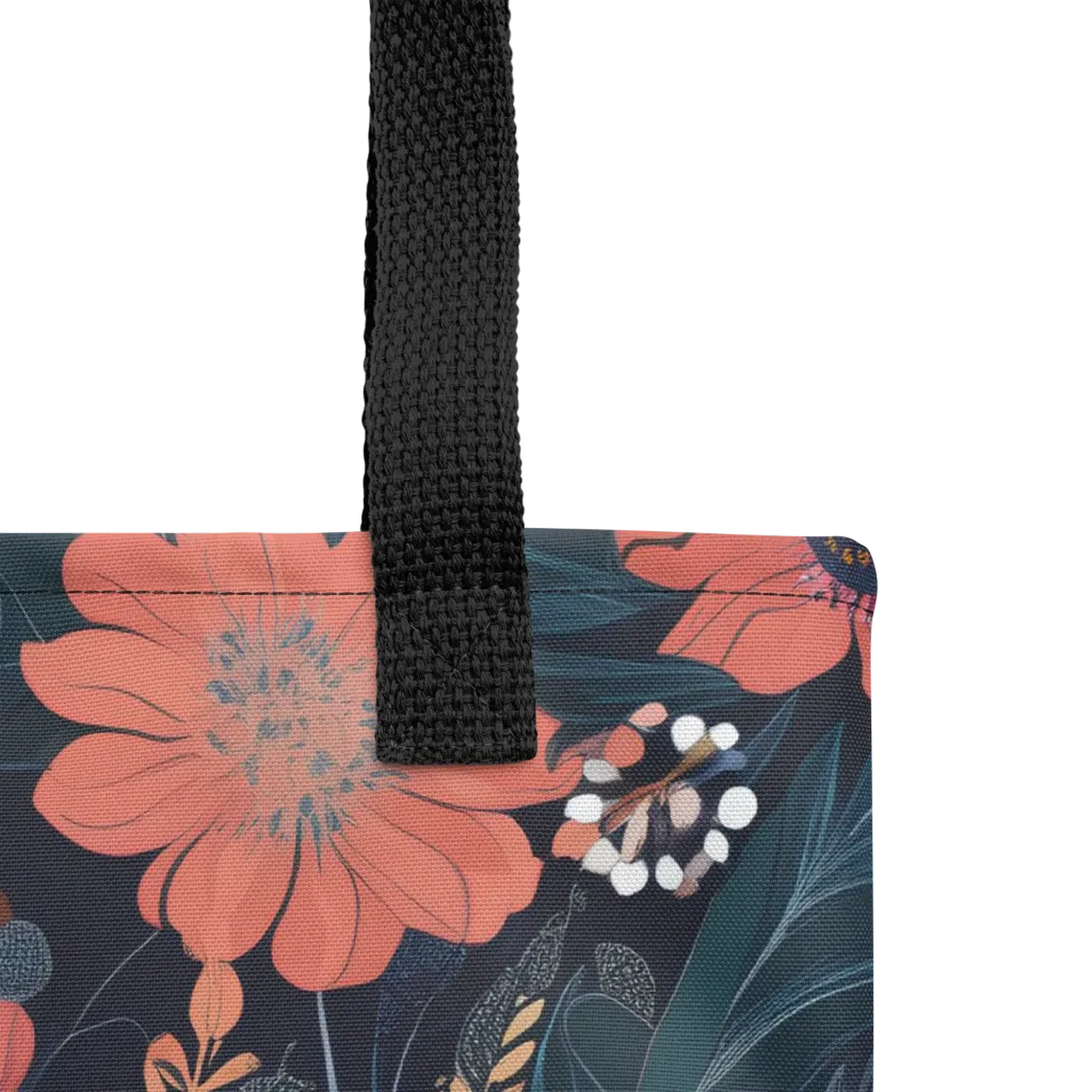 Coral Nocturne on Tote Bag — Product details
