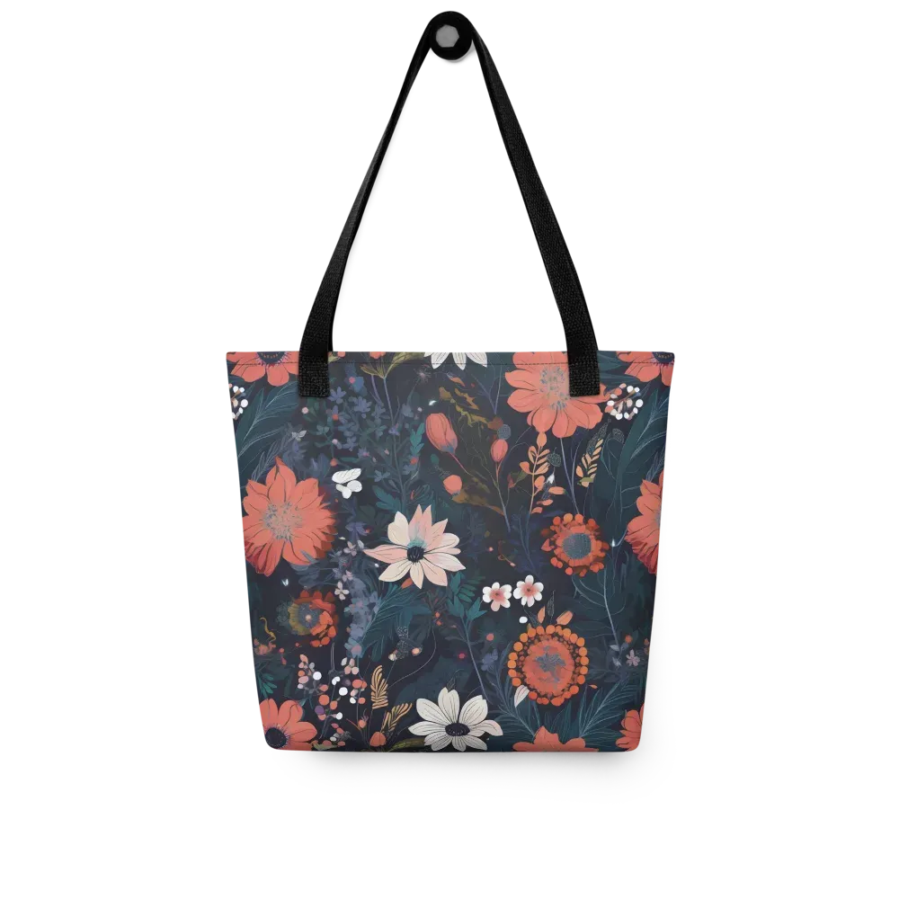 Coral Nocturne on Tote Bag — Front