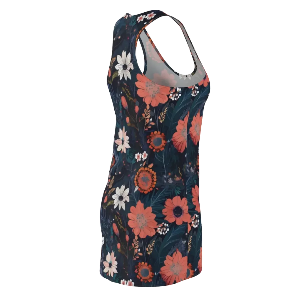 Coral Nocturne on Racerback Dress — Back Side