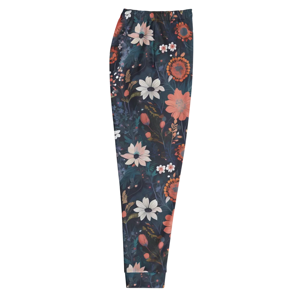 Coral Nocturne on Men's Joggers — Right