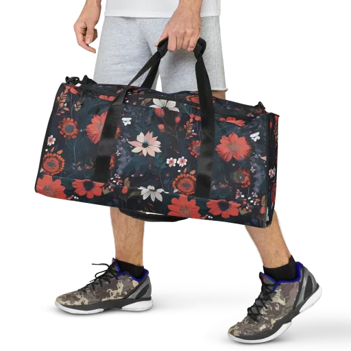 Coral Nocturne on a Duffle Bag