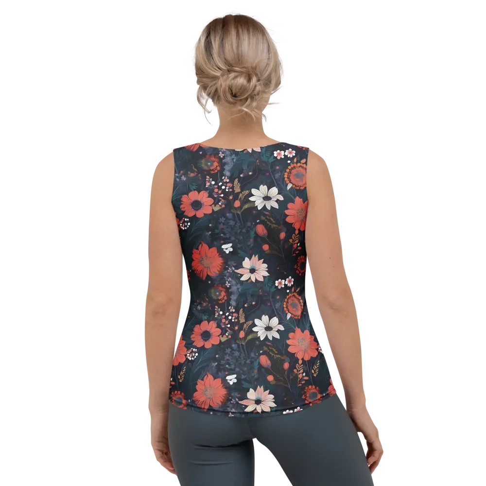 Coral Nocturne on Women's Tank Top — Back