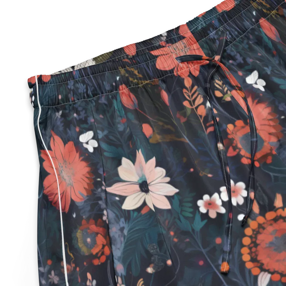 Coral Nocturne on Women's Pajama Shorts — Product details