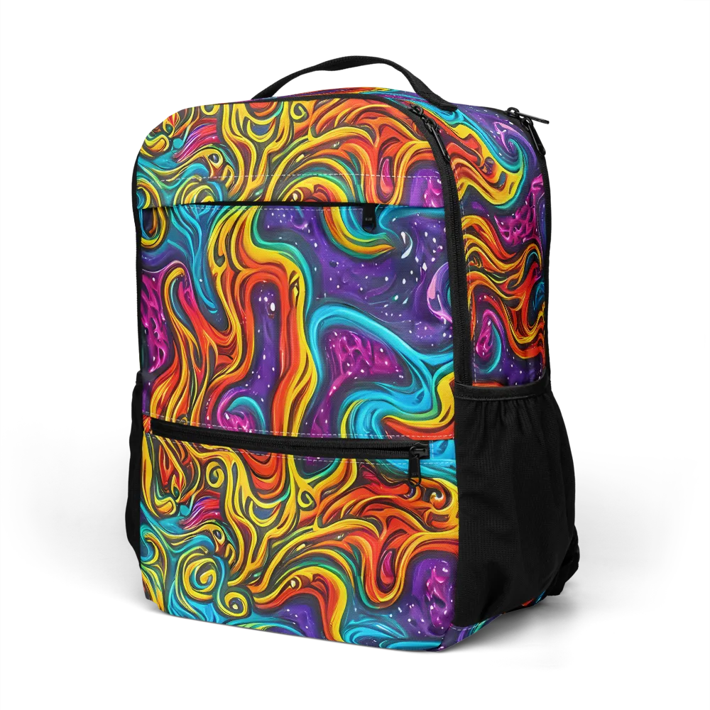 Rainbow Alchemy on Utility Backpack — Left Front