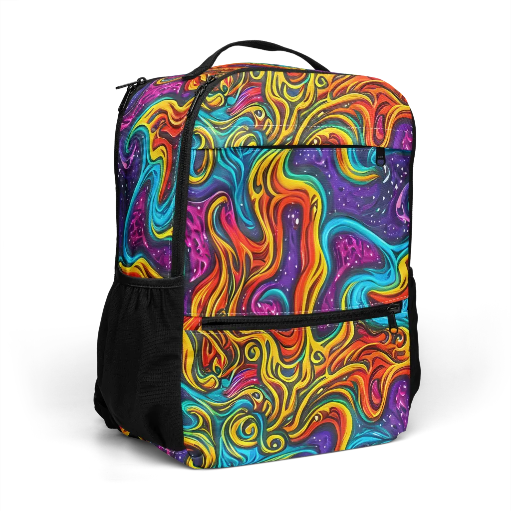 Rainbow Alchemy on Utility Backpack — Right Front