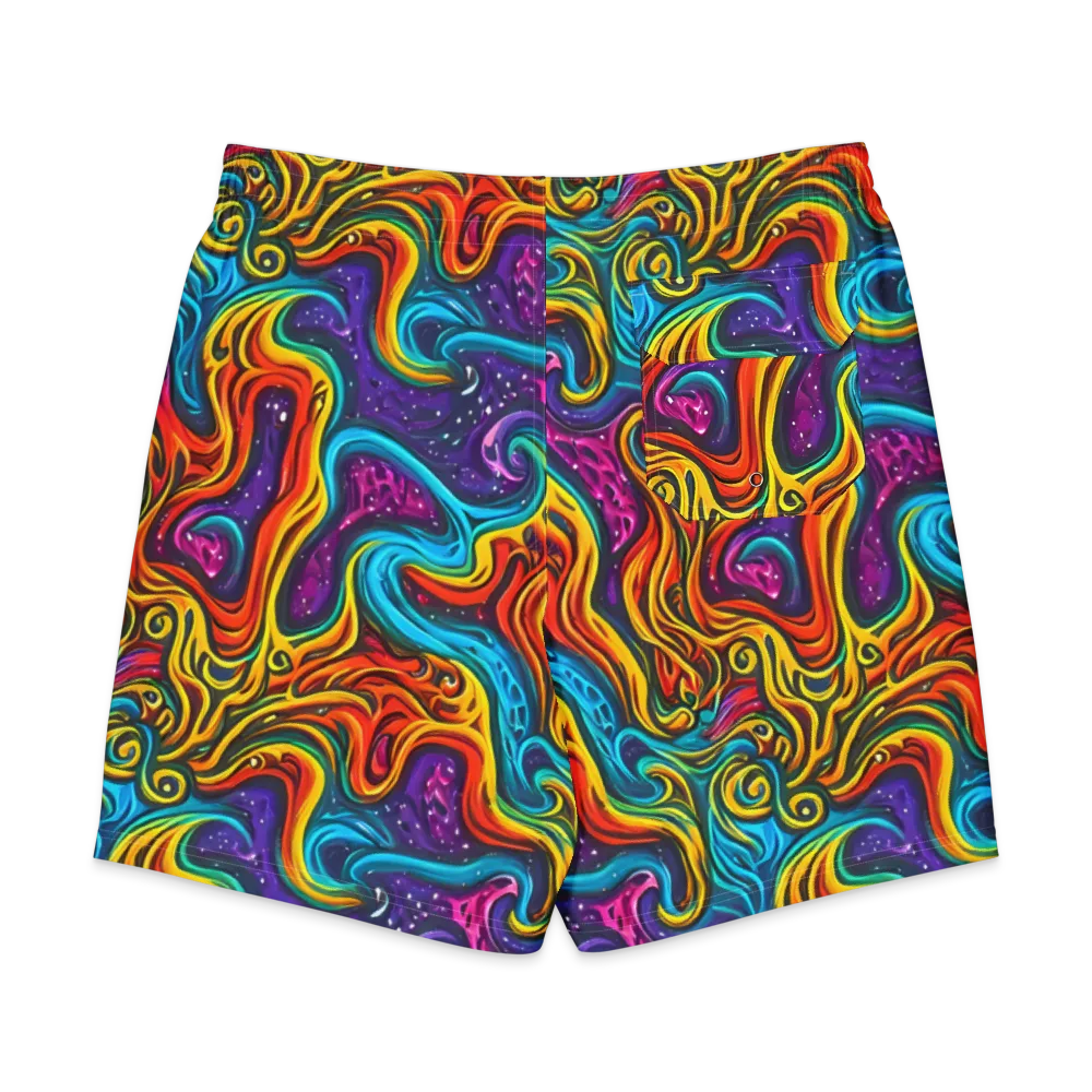 Rainbow Alchemy on Men's Board Shorts — Back