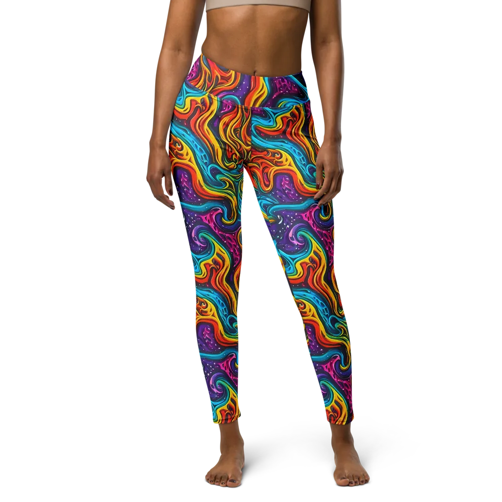 Rainbow Alchemy on Yoga Leggings — Front