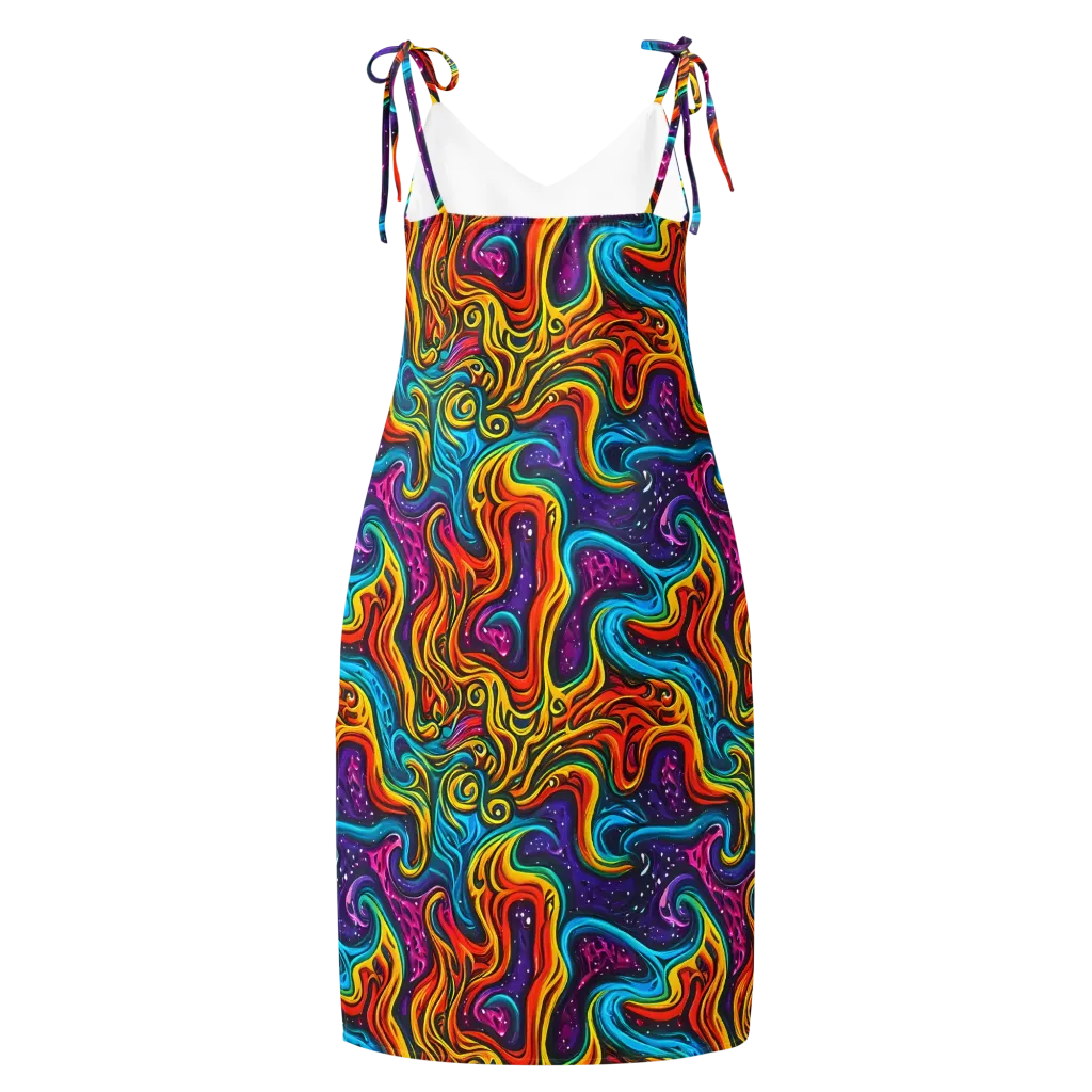 Rainbow Alchemy on Slip Dress — Back