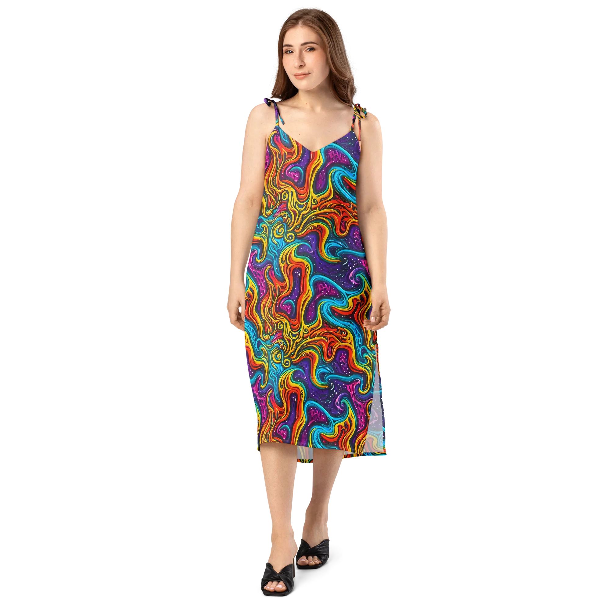 Rainbow Alchemy on Slip Dress — Front