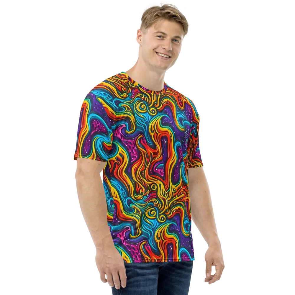 Rainbow Alchemy on Men's Crew Neck T-Shirt — Right