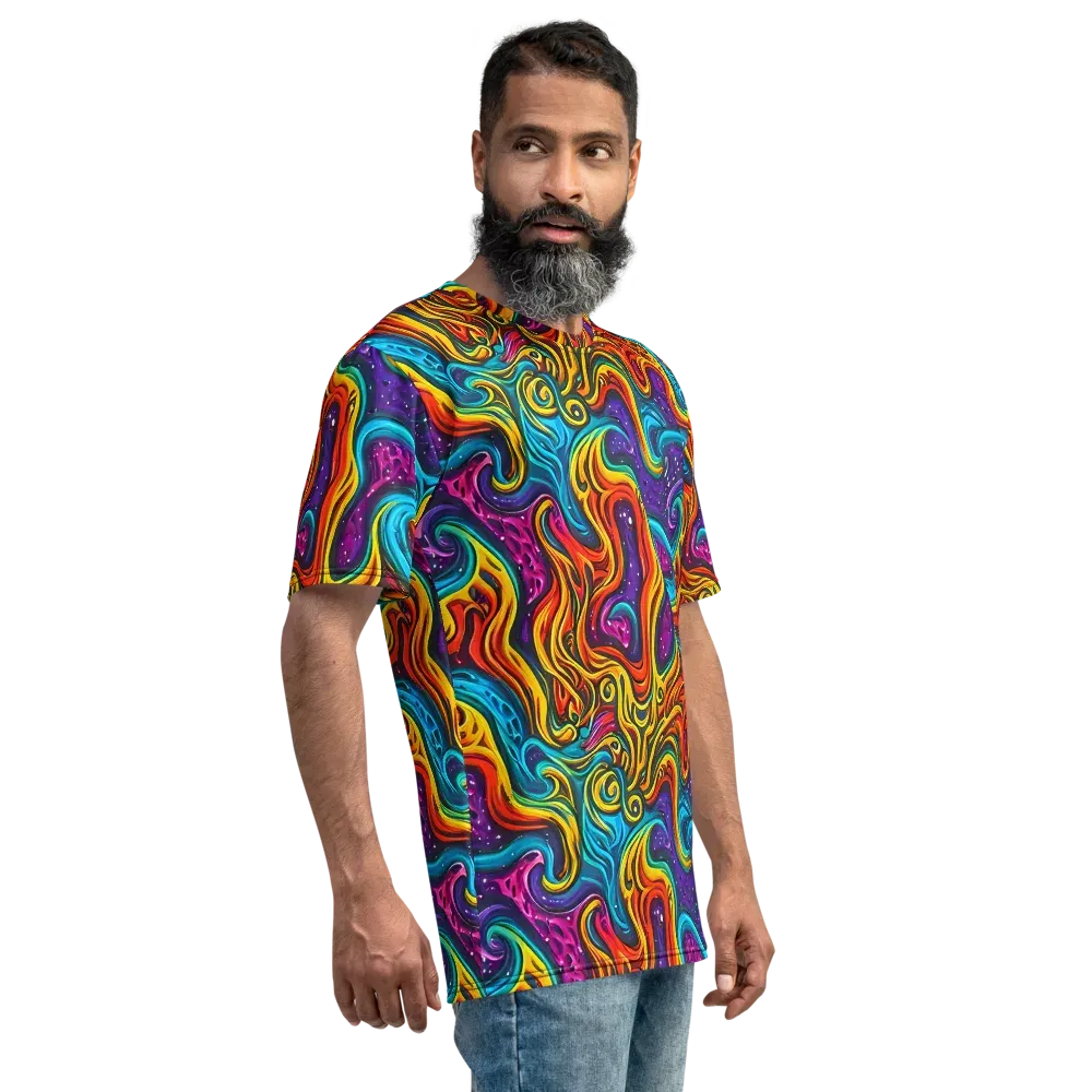 Rainbow Alchemy on Men's Crew Neck T-Shirt — Right