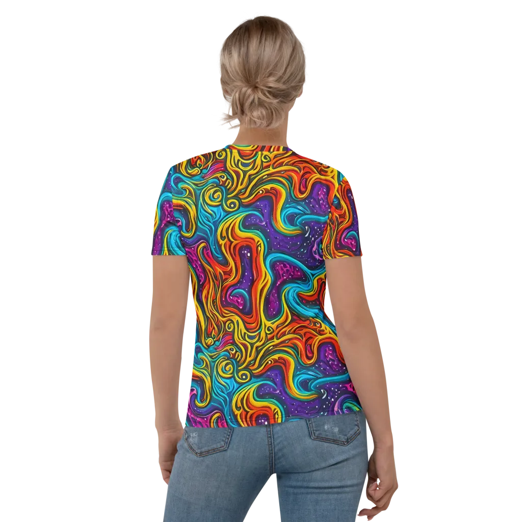 Rainbow Alchemy on Women's Crew Neck T-Shirt — Back
