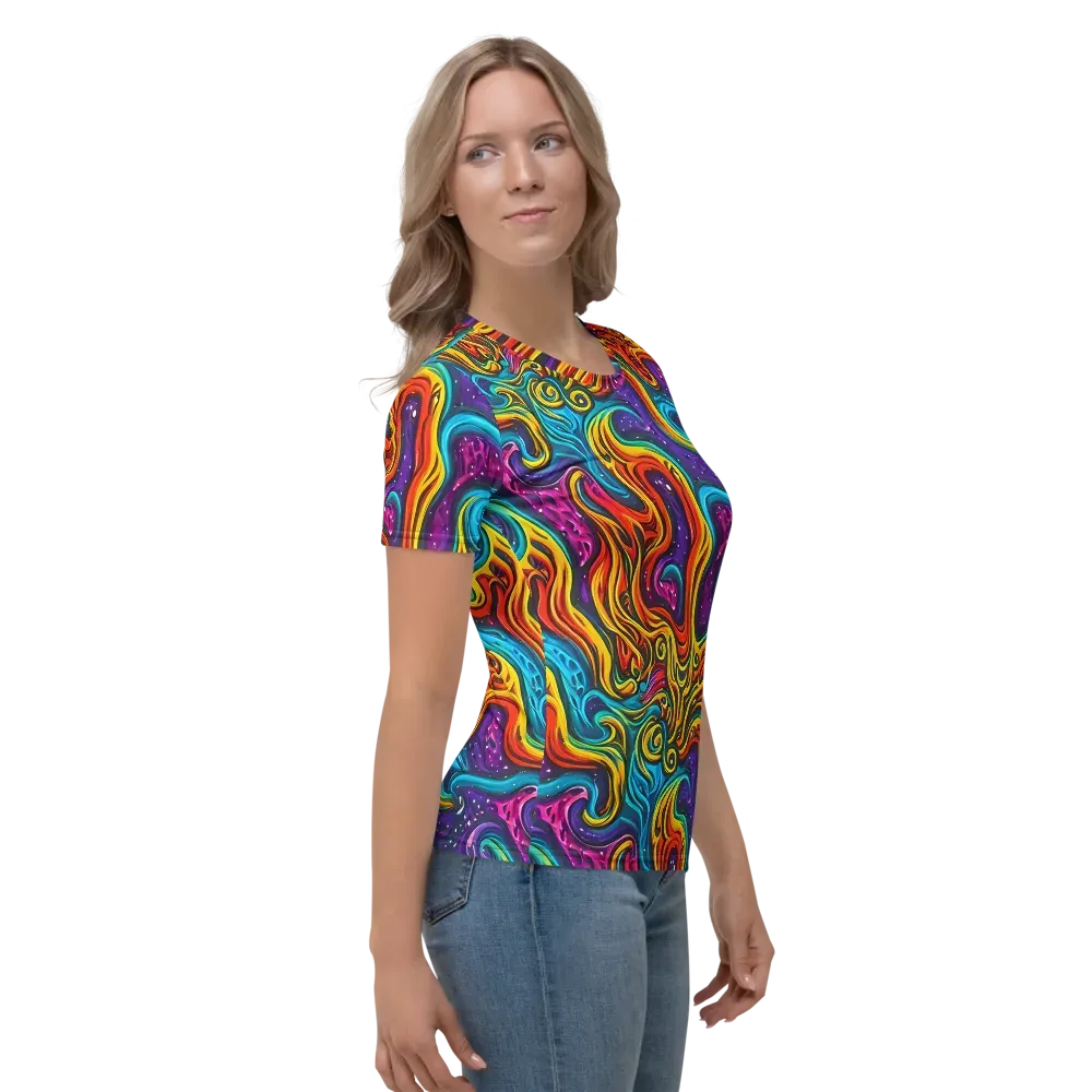 Rainbow Alchemy on Women's Crew Neck T-Shirt — Right