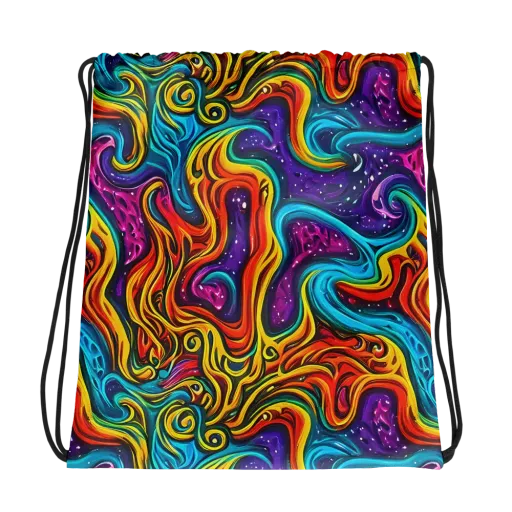 Rainbow Alchemy on a Drawstring Bag