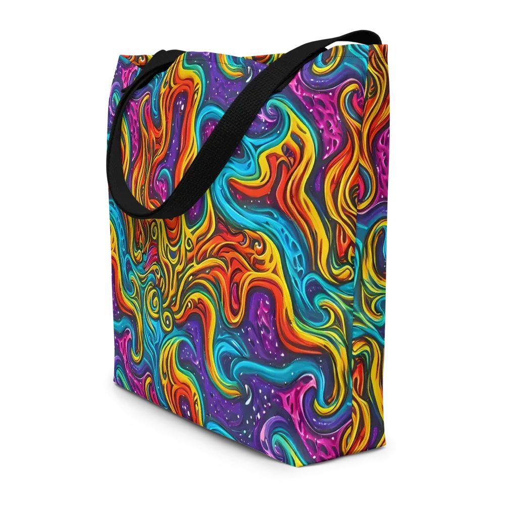 Rainbow Alchemy on Large Tote Bag W/ Pocket — Front