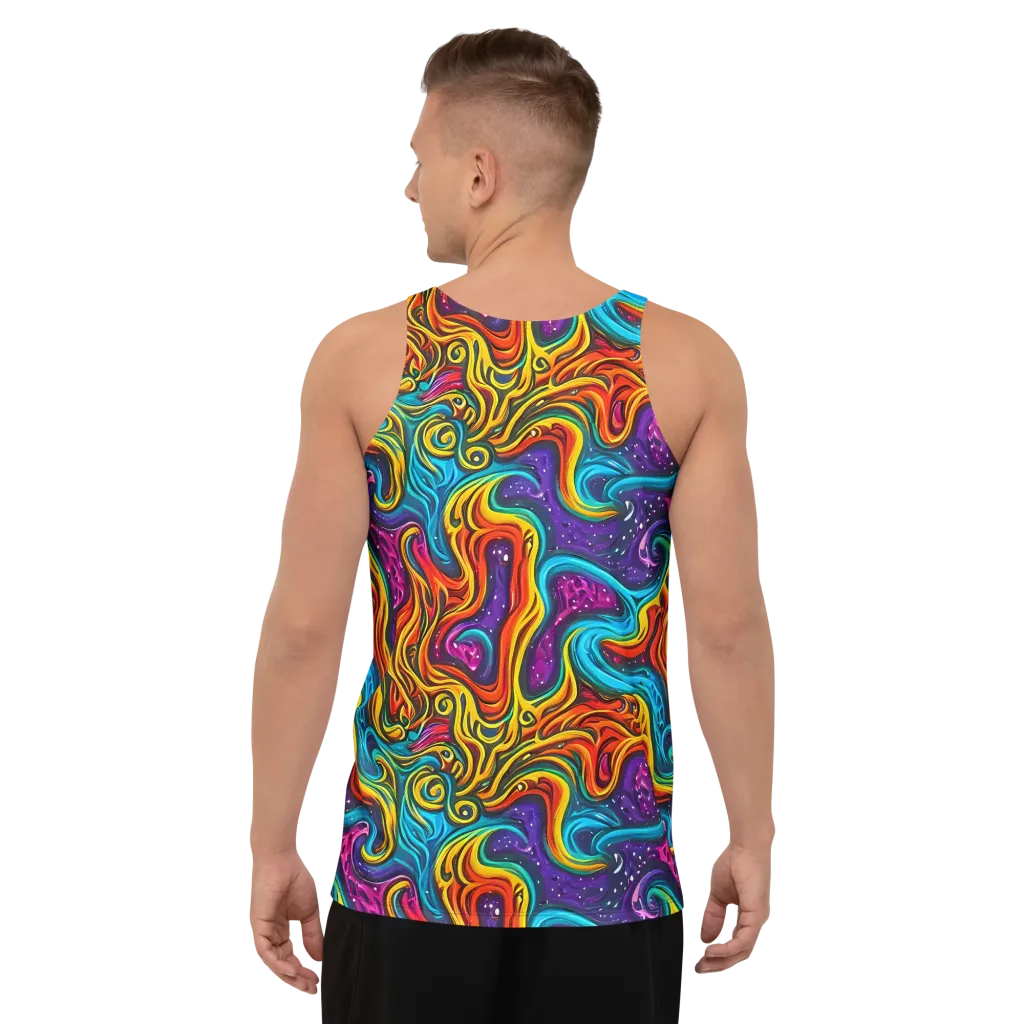 Rainbow Alchemy on Men's Tank Top — Back