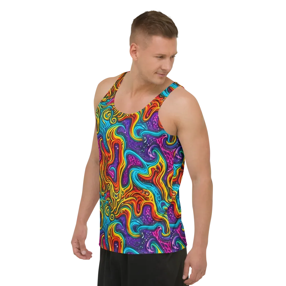 Rainbow Alchemy on Men's Tank Top — Left Front