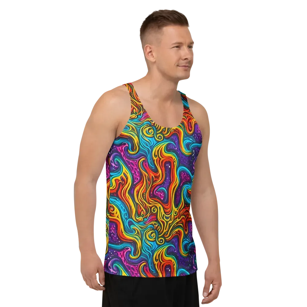 Rainbow Alchemy on Men's Tank Top — Right Front