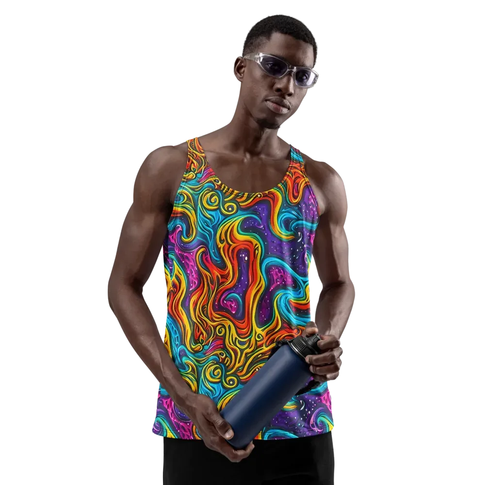 Rainbow Alchemy on Men's Tank Top — Front