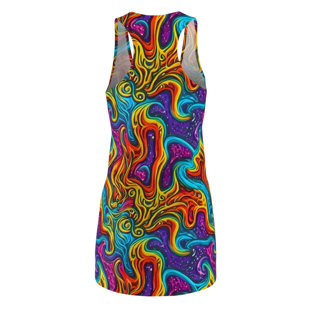 Rainbow Alchemy on Racerback Dress — Back