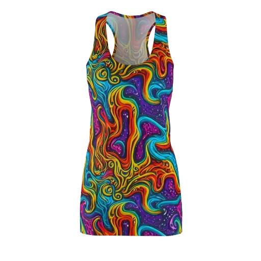 Rainbow Alchemy on a Racerback Dress