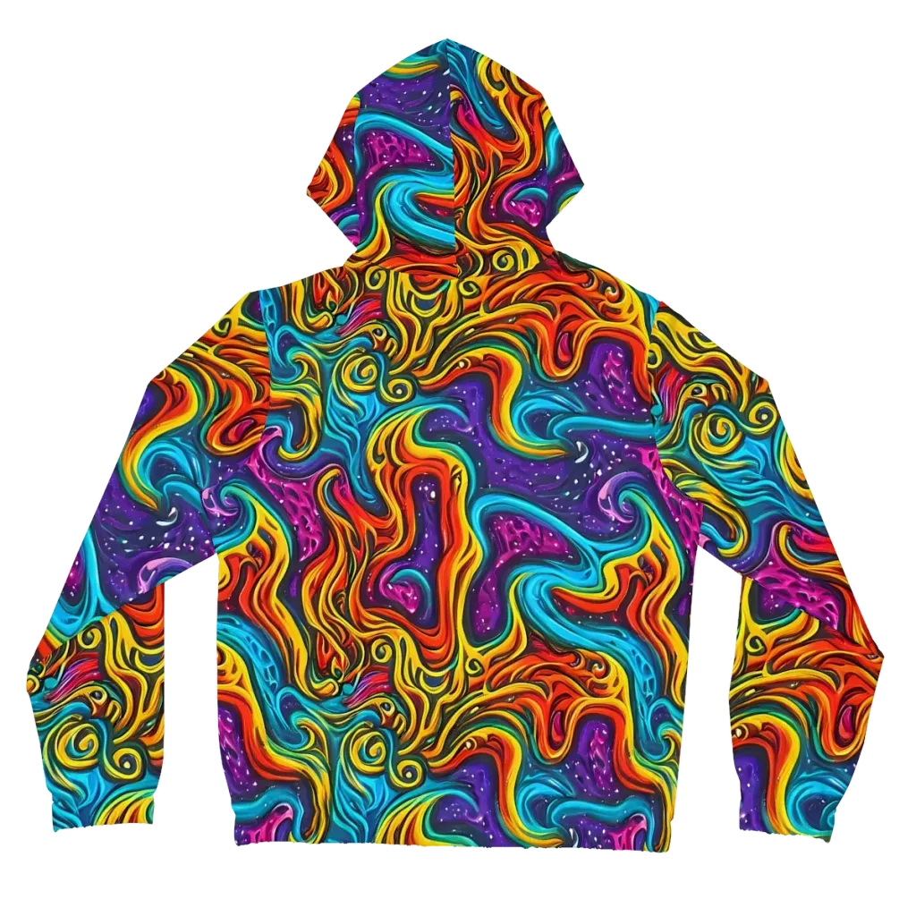 Rainbow Alchemy on Women's Full-Zip Hoodie — Back