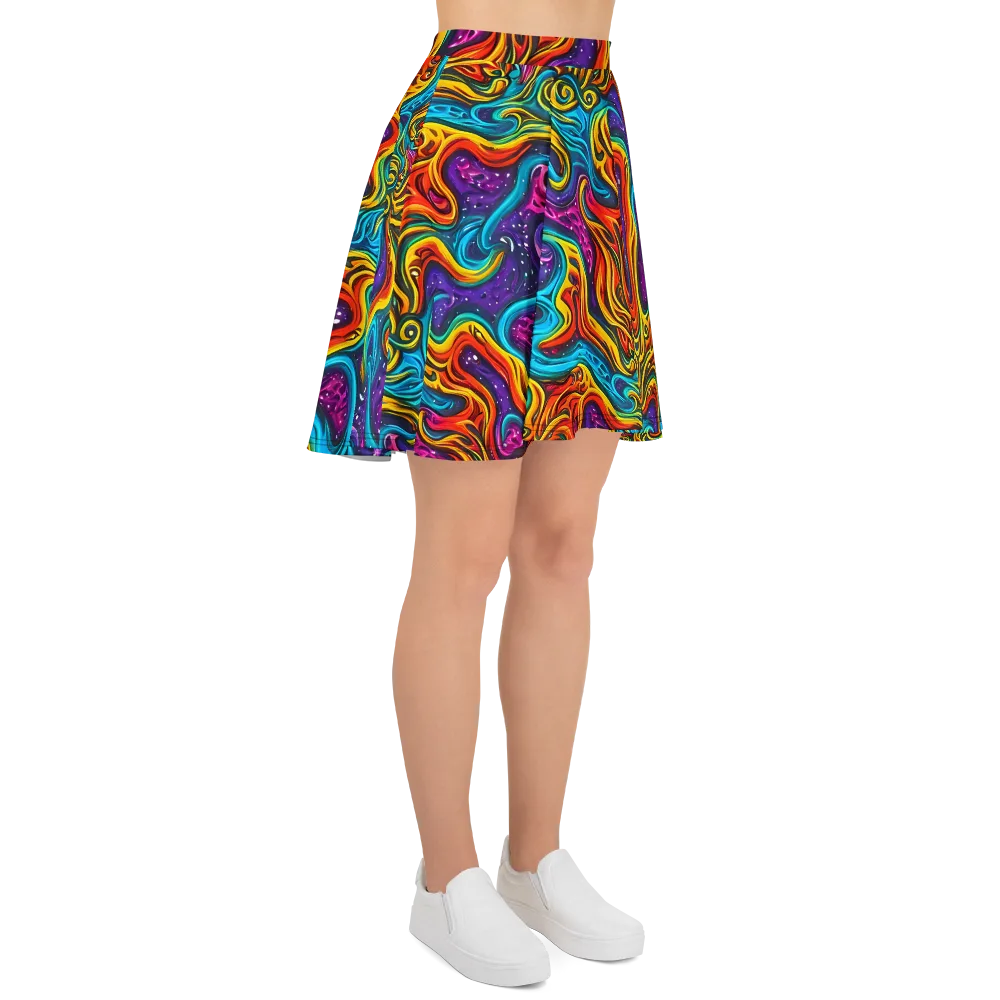 Rainbow Alchemy on Skater Skirt — Right
