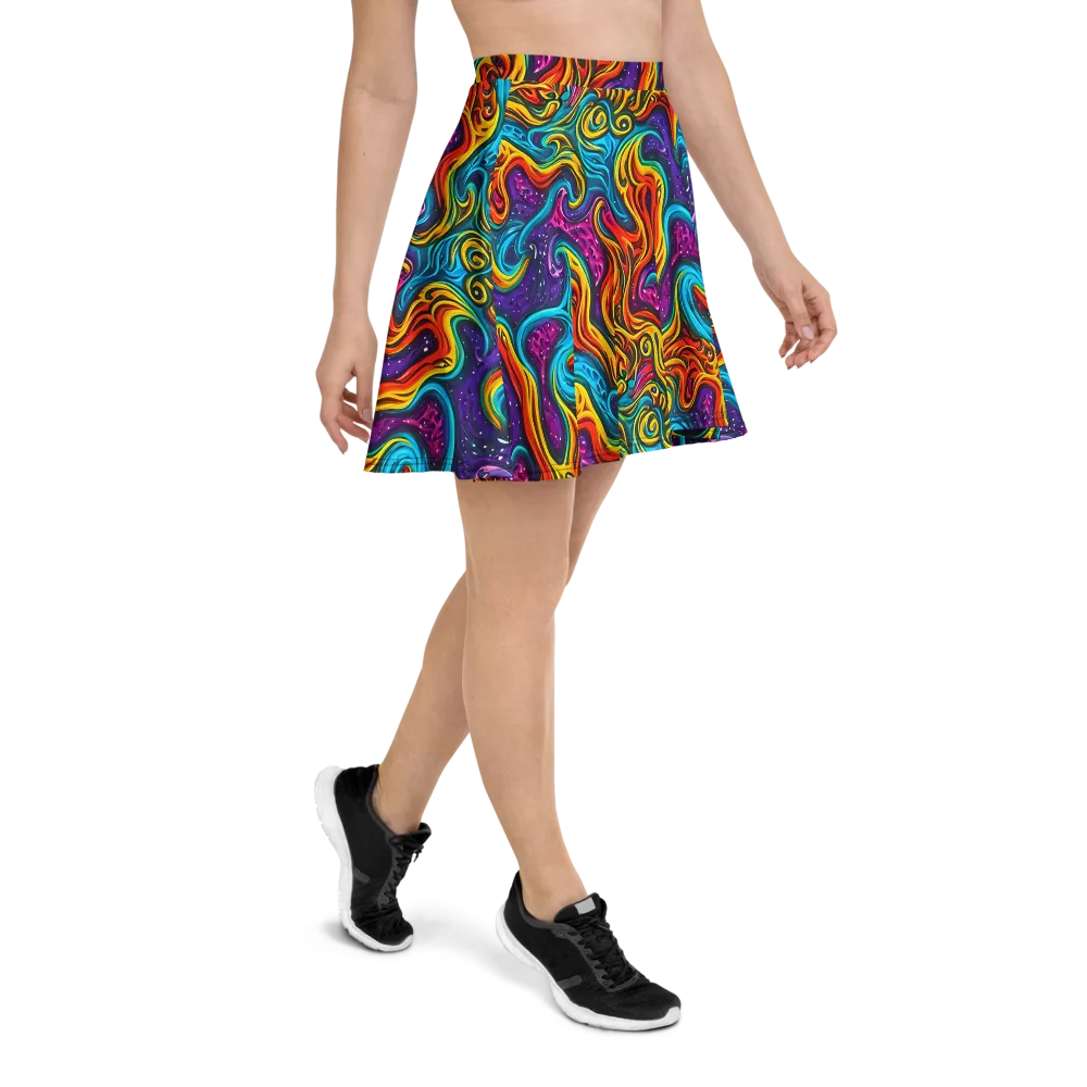 Rainbow Alchemy on Skater Skirt — Right