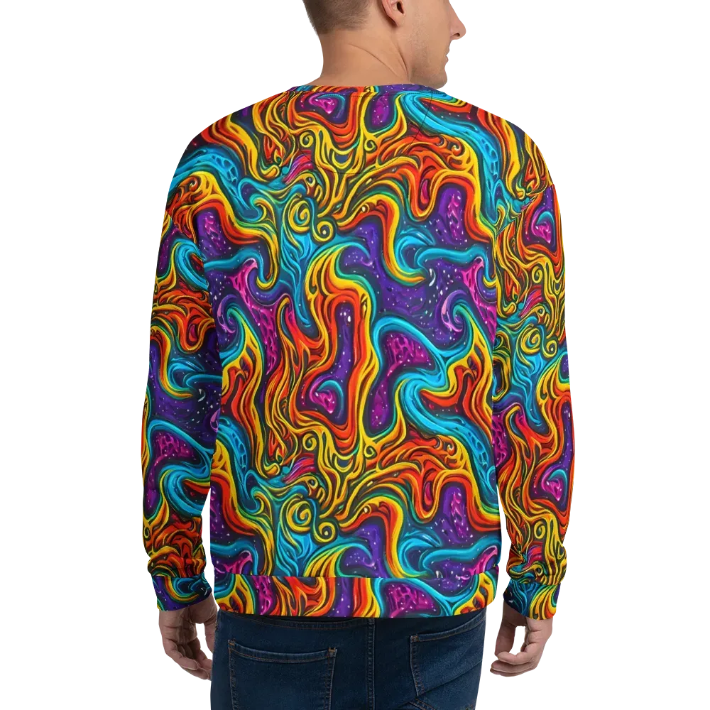 Rainbow Alchemy on Sweatshirt — Back