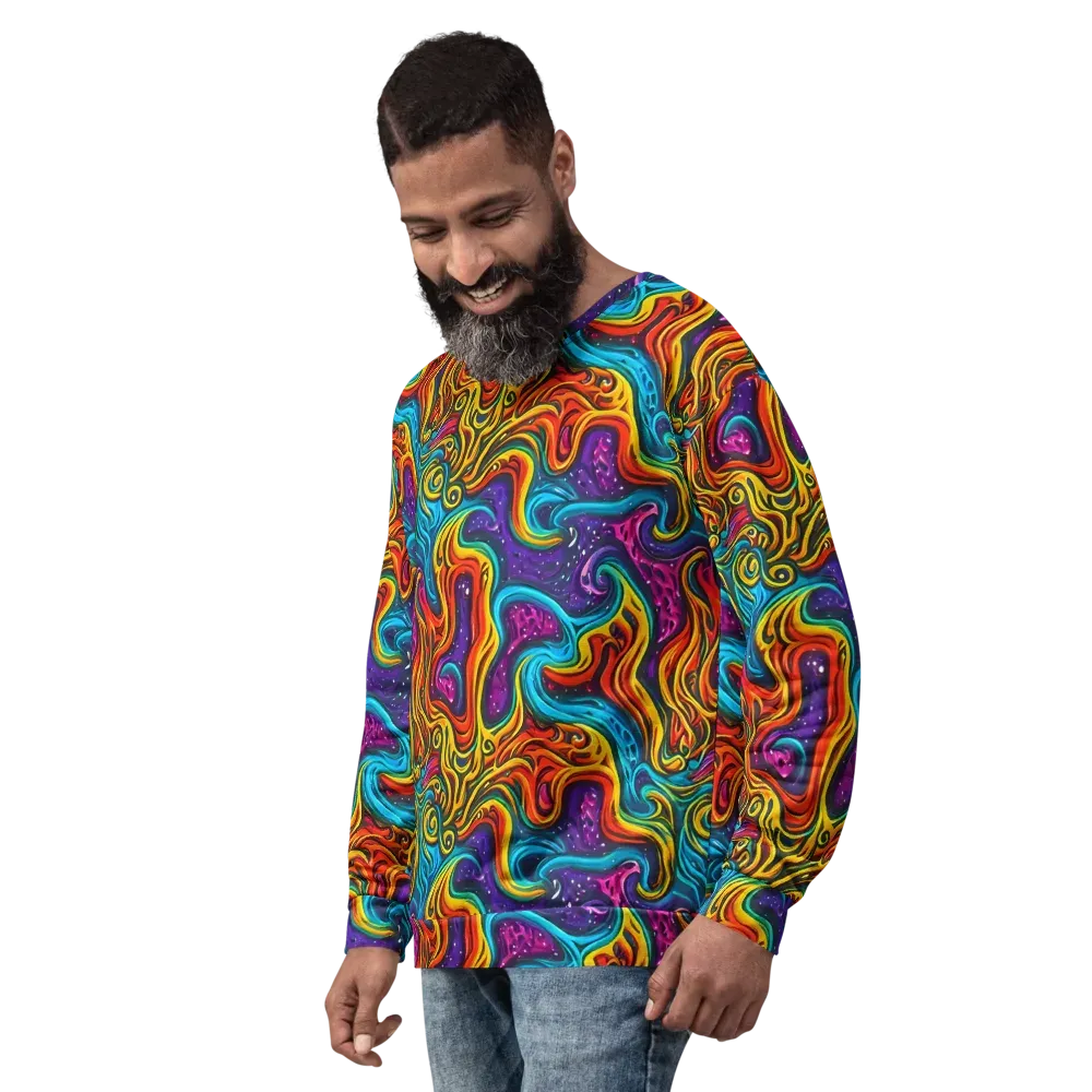 Rainbow Alchemy on Sweatshirt — Left Front