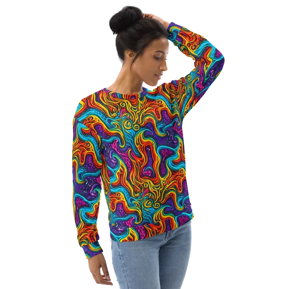 Rainbow Alchemy on Sweatshirt — Right Front