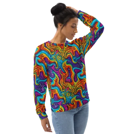 Rainbow Alchemy on a Sweatshirt