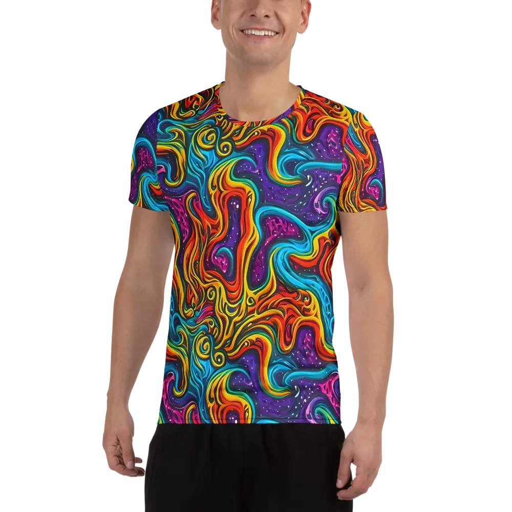 Rainbow Alchemy on Men's Athletic T-Shirt — Front