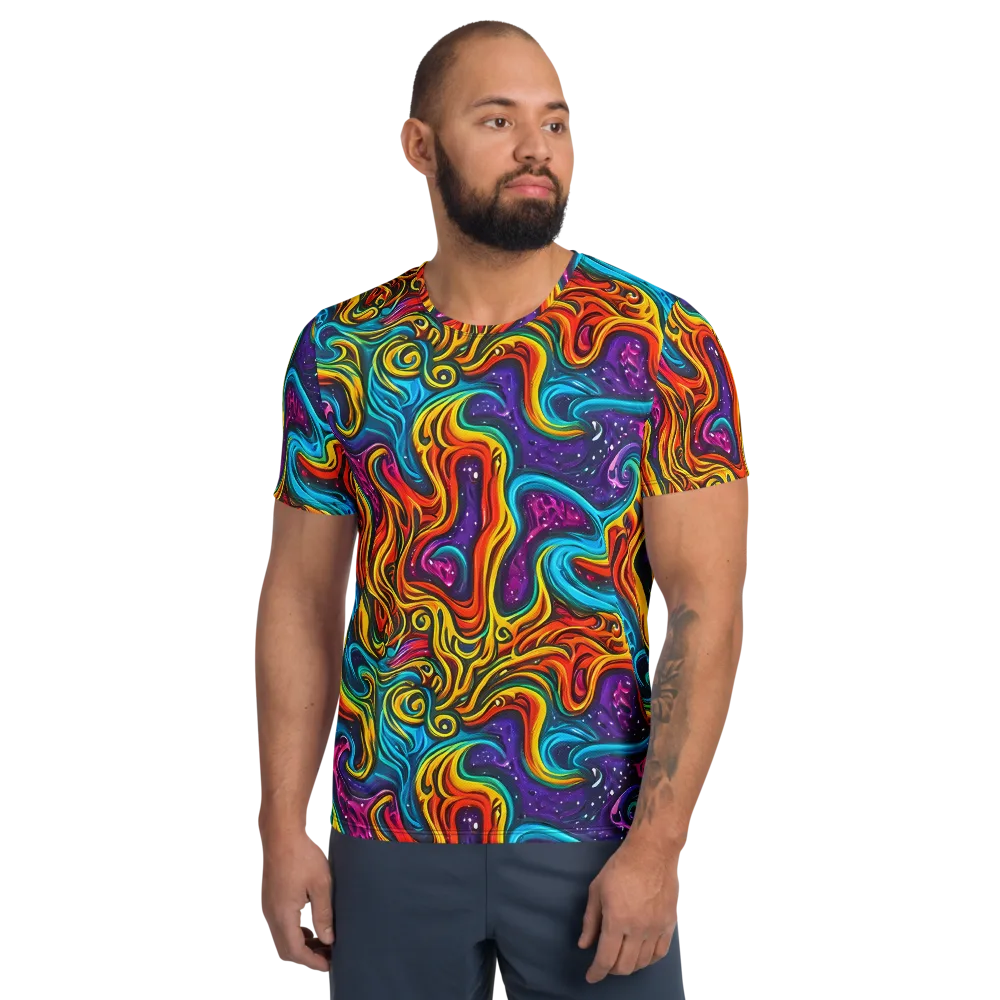 Rainbow Alchemy on Men's Athletic T-Shirt — Front