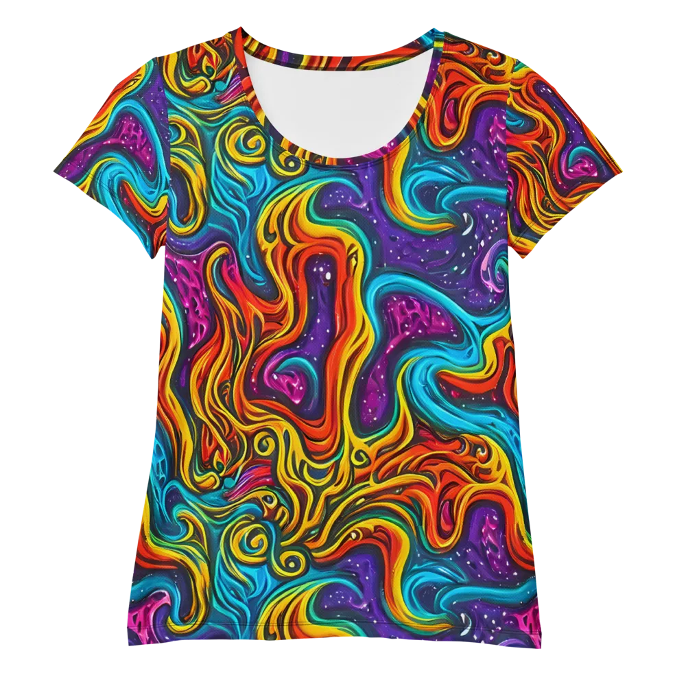Rainbow Alchemy on Women's Athletic T-Shirt — Front