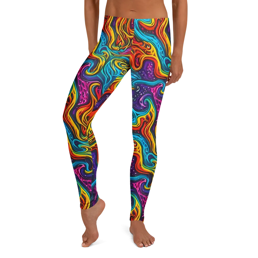 Rainbow Alchemy on Leggings — Front