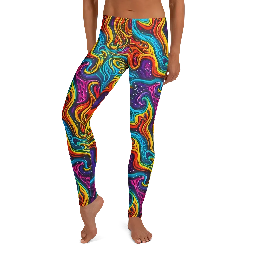 Rainbow Alchemy on Leggings — Front