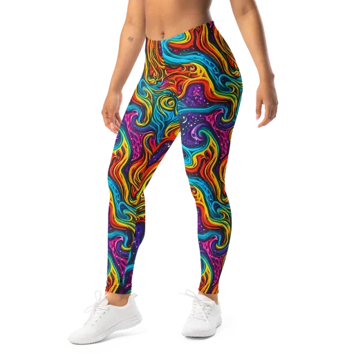 Rainbow Alchemy on a Leggings