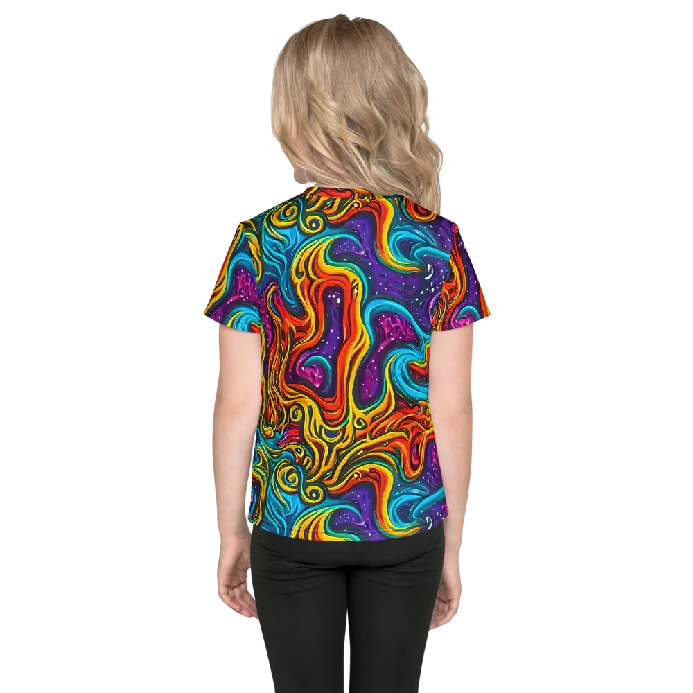 Rainbow Alchemy on Kids Crew Neck T-Shirt — Back