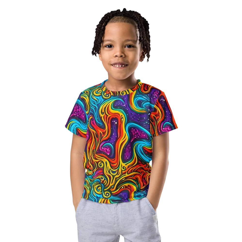 Rainbow Alchemy on Kids Crew Neck T-Shirt — Front
