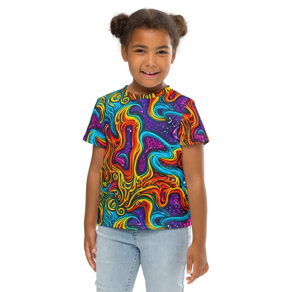Rainbow Alchemy on Kids Crew Neck T-Shirt — Front