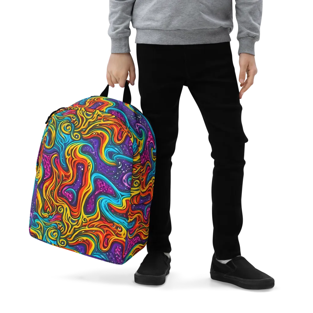 Rainbow Alchemy on Minimalist Backpack — Zoomed-in