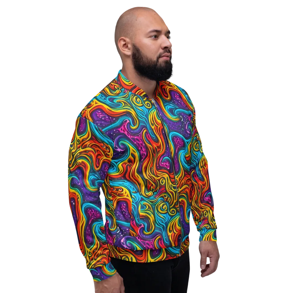 Rainbow Alchemy on Bomber Jacket — Right