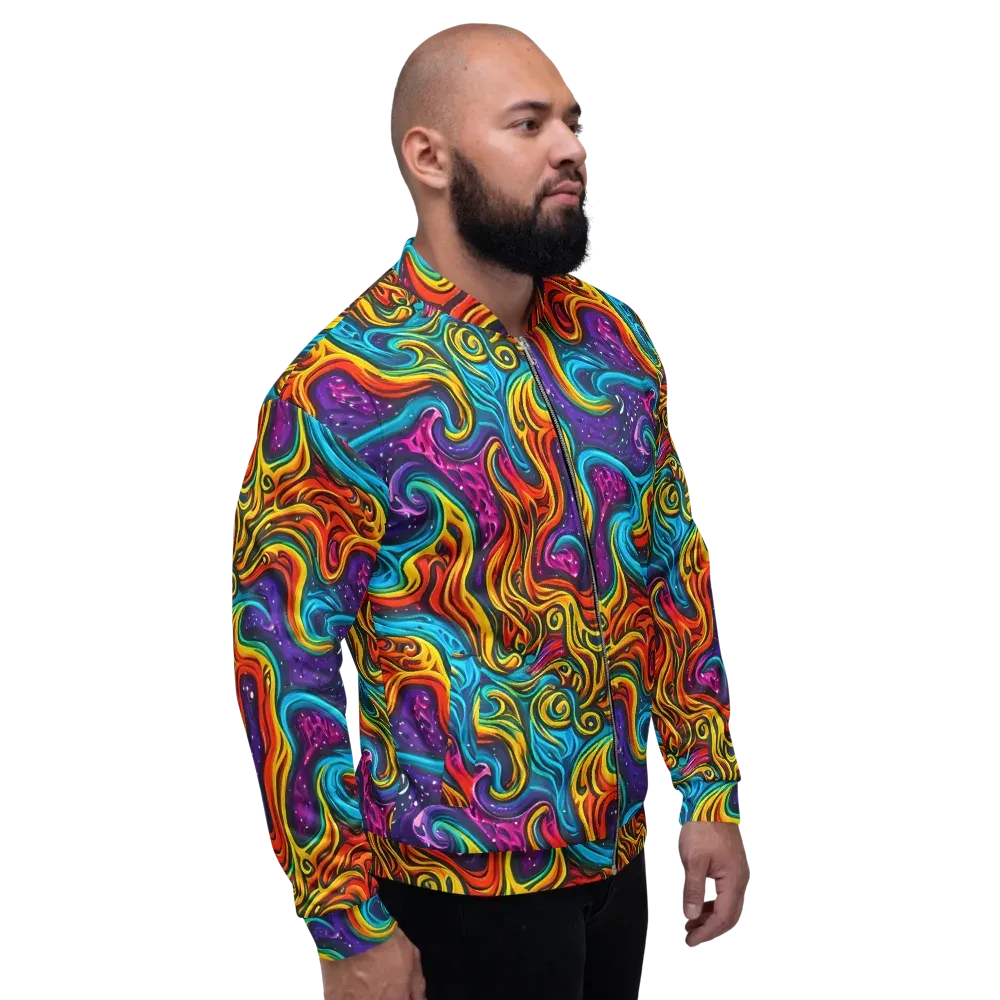 Rainbow Alchemy on Bomber Jacket — Right