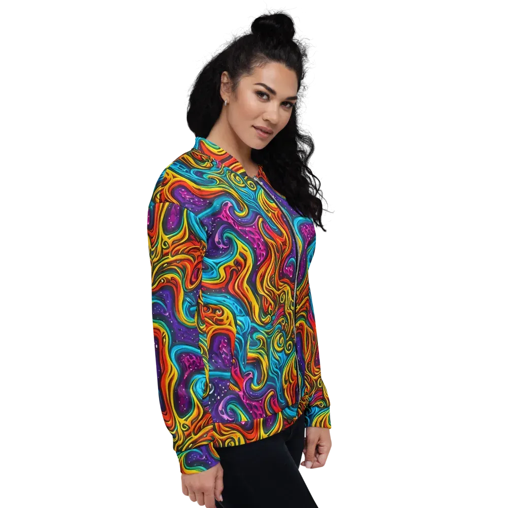 Rainbow Alchemy on Bomber Jacket — Right