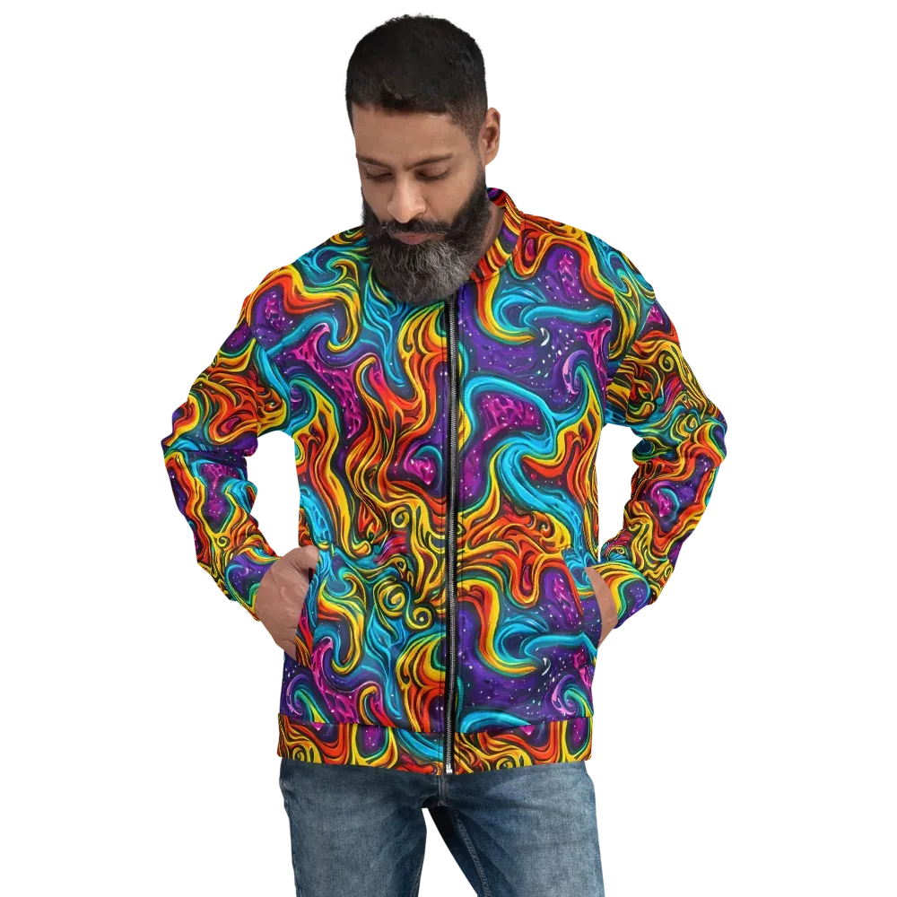 Rainbow Alchemy on Bomber Jacket — Front
