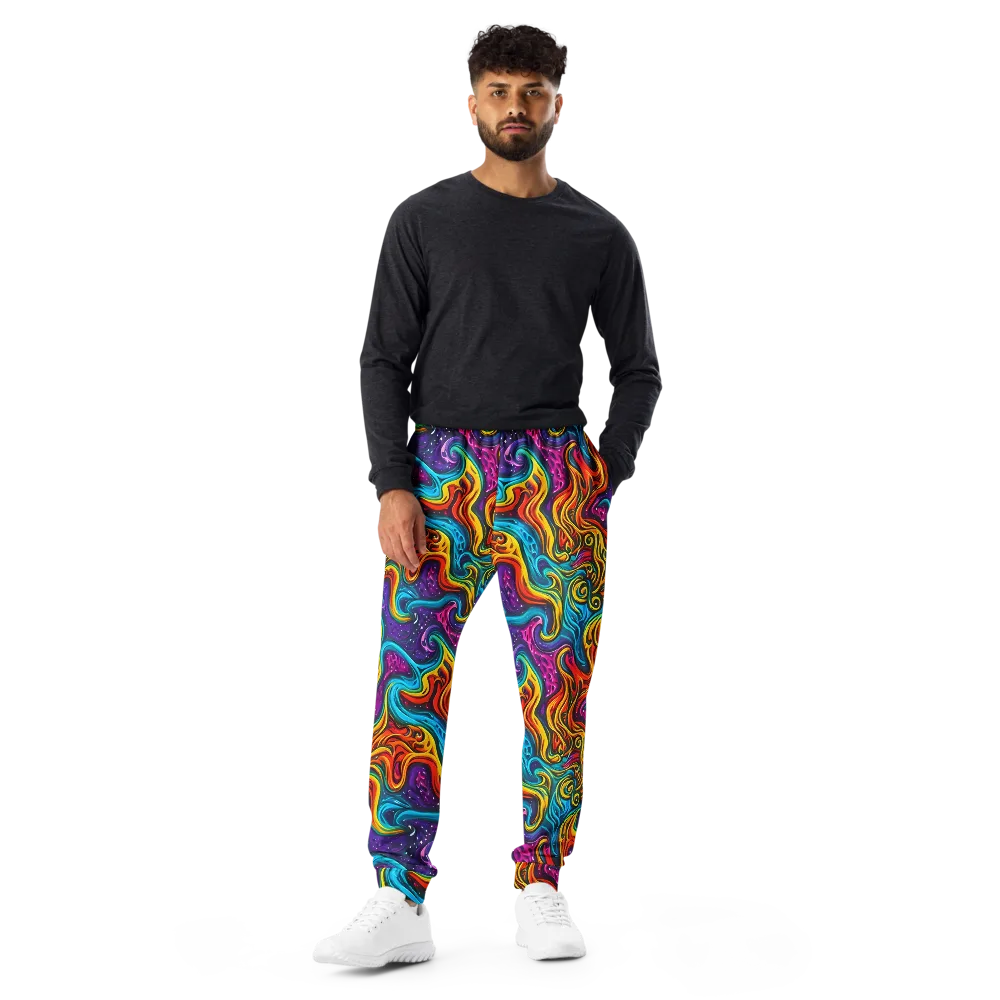Rainbow Alchemy on Men's Joggers — Front