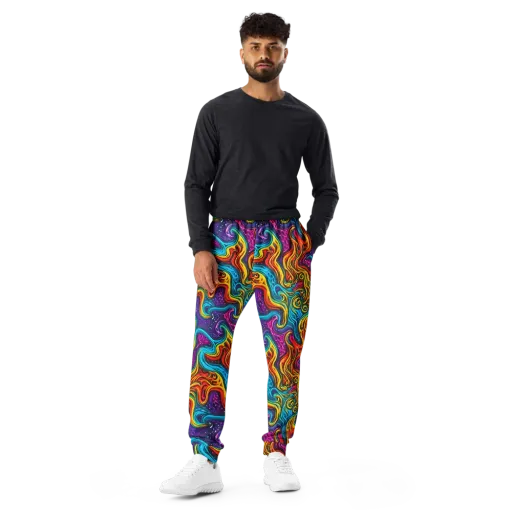 Rainbow Alchemy on a Men's Joggers