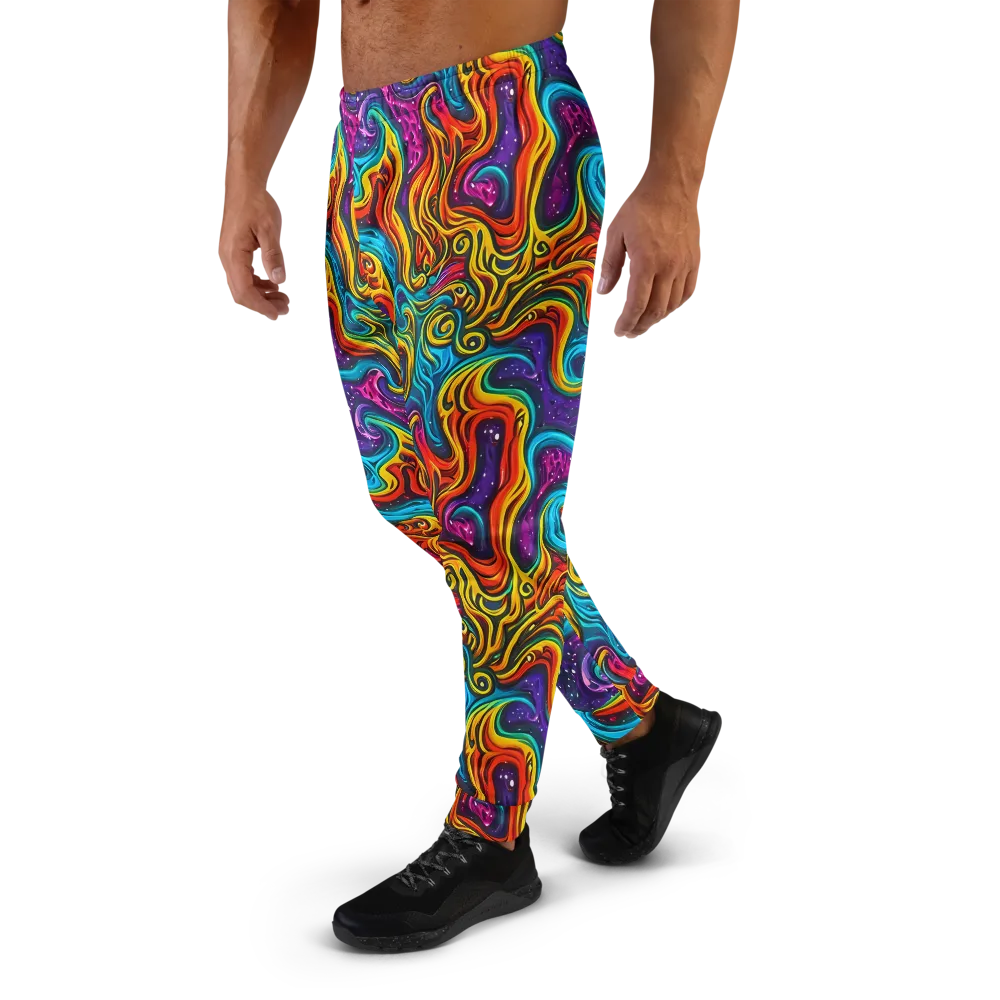 Rainbow Alchemy on Men's Joggers — Left